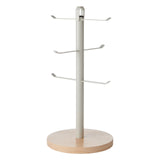KitchenCraft Idilica Metal Mug Tree with Beechwood Base │IDMUGTREE