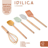 KitchenCraft Idilica Silicone Tool Set, Set of 5 │IDTOOL5PC