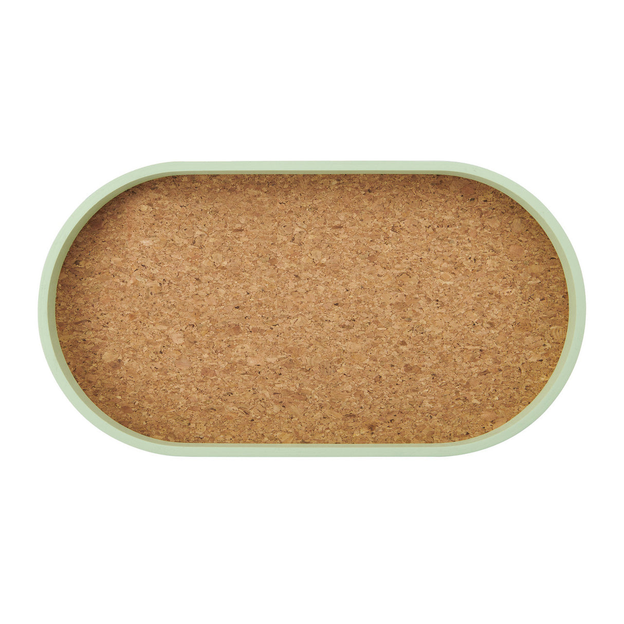 KitchenCraft Idilica Oval Serving Tray with Cork Veneer Base, 38 x 20cm │IDTRAY