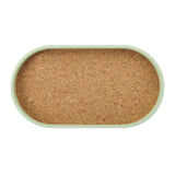 KitchenCraft Idilica Oval Serving Tray with Cork Veneer Base, 38 x 20cm │IDTRAY