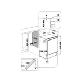 Indesit Integrated Under Counter Fridge with Ice Box | INBUF011