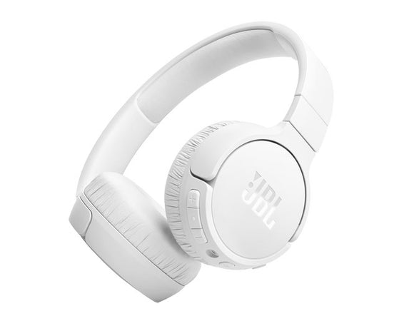 JBL Tune 670 On-Ear Wireless Noise Cancelling Headphones - White | JBLT670NCWHT