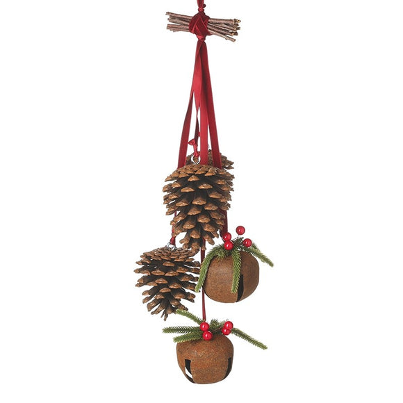 Heaven Sends Fir Cones And Bells Hanger | JBM024