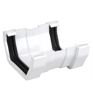 Wavin SquareLine Gutter Union 100mm White | JB