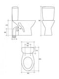 Senator II Eco Close Coupled WC-Standard Seat | K100-171