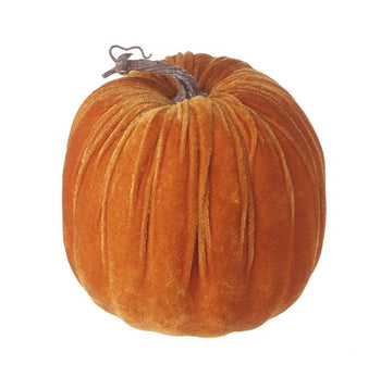 Orange Velvet Pumpkin 22cm │ KAA053A