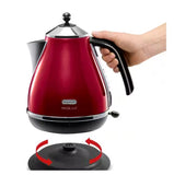DeLonghi Icona Micalite Red Metallic 1.7L Kettle - Red | KBOM3001R