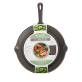 KitchenCraft Deluxe Cast Iron Grill Pan, 24cm | KCCIRDPLN