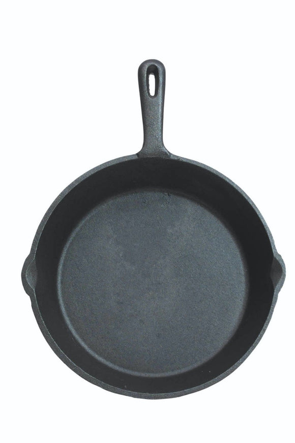KitchenCraft Deluxe Cast Iron Grill Pan, 24cm | KCCIRDPLN