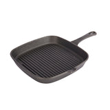 KitchenCraft Cast Iron Square Grill Pan, 23cm | KCCISQ