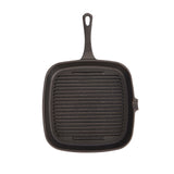 KitchenCraft Cast Iron Square Grill Pan, 23cm | KCCISQ