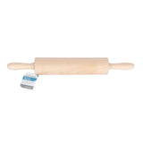 KitchenCraft Beech Wood Revolving 44cm Rolling Pin | KCREVPIN