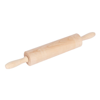 KitchenCraft Beech Wood Revolving 44cm Rolling Pin | KCREVPIN