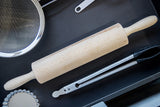 KitchenCraft Beech Wood Revolving 44cm Rolling Pin | KCREVPIN