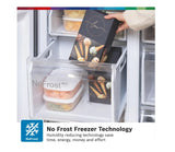 Bosch Series4 French Door American Fridge Freezer - Stainless Steel | KFN96VPEAG