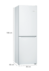 Bosch Series 2 Freestanding Fridge Freezer - White | KGN34NWEAG
