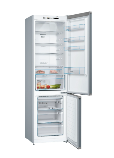Bosch Series 4 Freestanding Fridge Freezer - Stainless Steel | KGN392LEBG