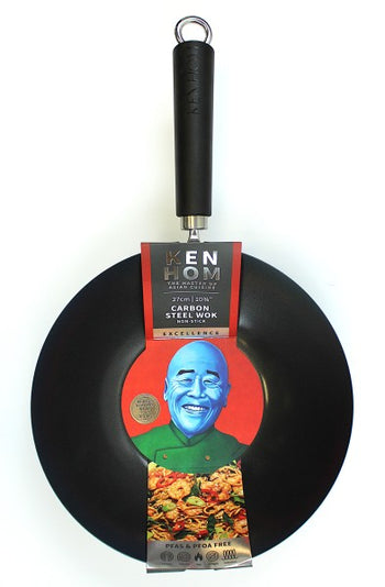 Ken Hom Excellence Carbon Steel Non-stick Wok 27cm / 10¾" | KH427001