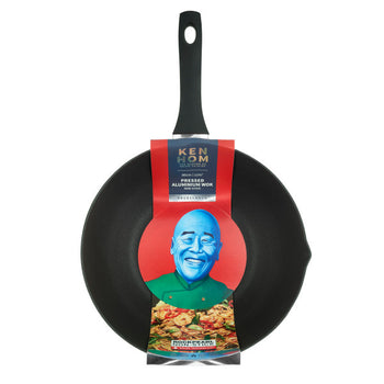 Ken Hom Excellence Pressed Aluminium Non-stick Wok 30cm / 11¾" | KH430006