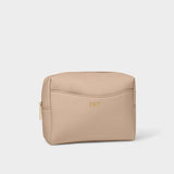 Katie Loxton Secret Message Soft Tan Wash Bag | KLB2678