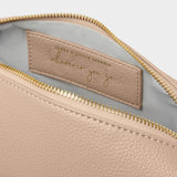 Katie Loxton Secret Message Soft Tan Wash Bag | KLB2678