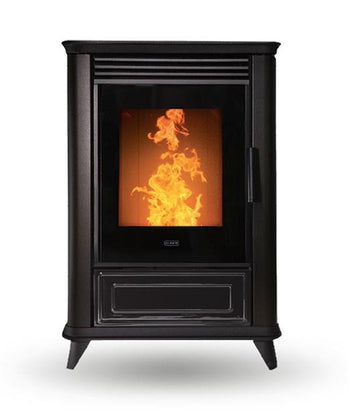 Klover Miss Air 7.4kW Pellet Stove - Matt Black | KLMSA