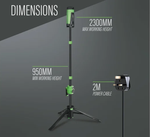 Lighthouse Rechargeable Site Light (10,000 Lumens) | L/HRSL10000