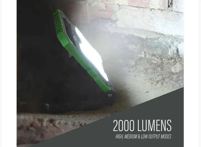Lighthouse Rechargeable Work Light 2000 Lumens | L/HRWL2000H