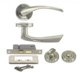 Skellig Satin Nickle Bathroom Box Set | LHH012