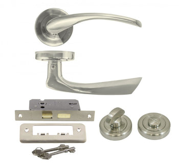 Skellig Satin Nickle Bathroom Box Set | LHH012