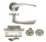 Skellig Satin Nickle Bathroom Box Set | LHH012