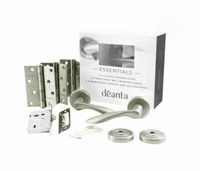 Aran Satin Nickle Handle Box Set | LHH021