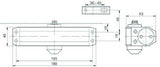 Deanta Door Closer with Cover - Porcelain White | LHH609W