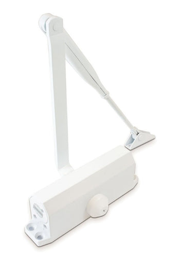 Deanta Door Closer with Cover - Porcelain White | LHH609W