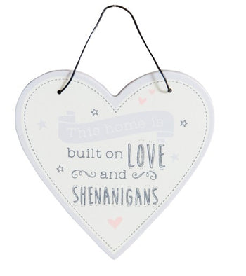 Love Life' Heart Plaque - Home is Built on Love | LL309