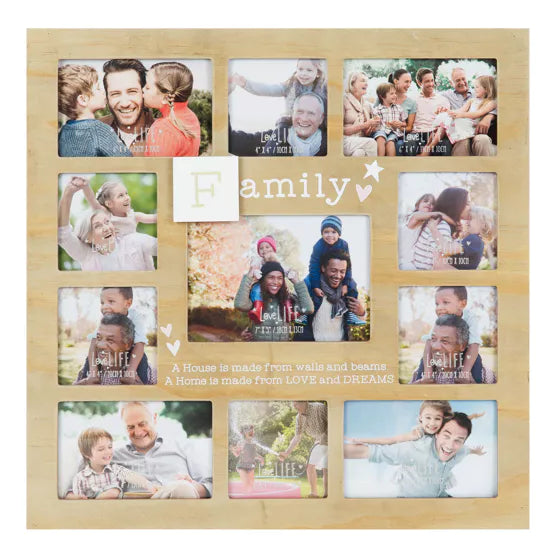 Love Life Multi Aperture Photo Frame - Family | LL329FAM