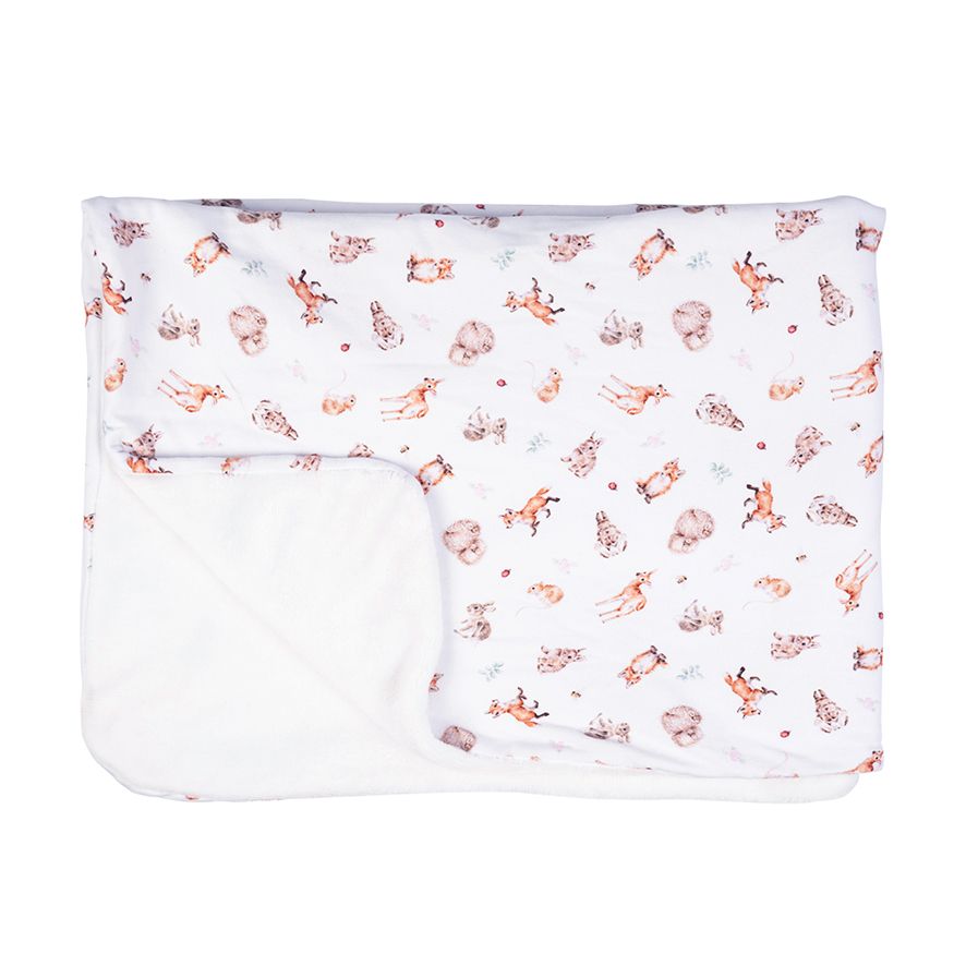 Wrendale Little Forest Woodland Animal Baby Blanket | LTW-BB001