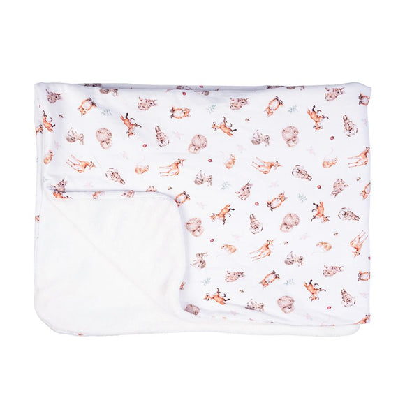 Wrendale Little Forest Woodland Animal Baby Blanket | LTW-BB001