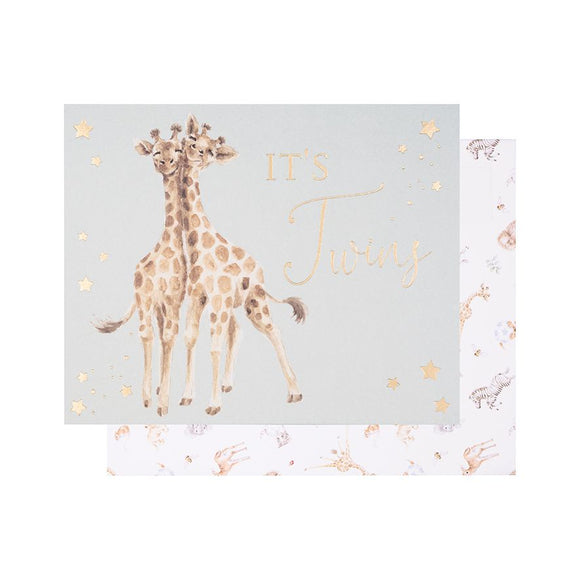 Wrendale Double The Joy Giraffe Card | LTW-OC004
