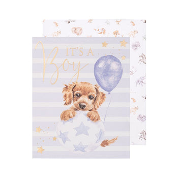 Wrendale Bouncing Boy Dog Card | LTW-OC006