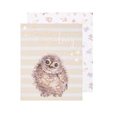 Wrendale Hoot Hoot Hooray Owl Card | LTW-OC013