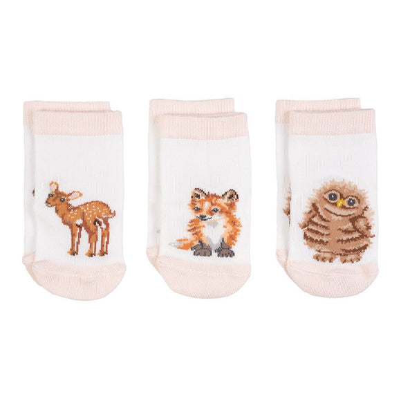 Wrendale Little Forest Woodland Animal Baby Socks (6-12 months) | LTW-SOCK002