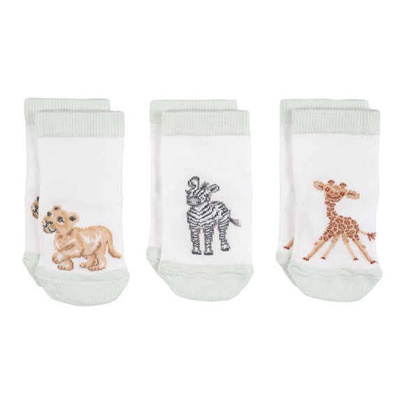 Wrendale Little Savannah African Animal Baby Socks (6-12 months) | LTW-SOCK006