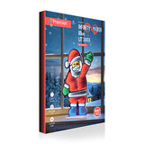 60cm Waving Santa Tabletop Infinity Mirror | LV243383