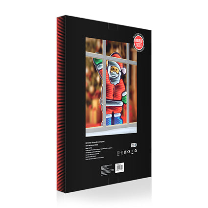60cm Waving Santa Tabletop Infinity Mirror | LV243383