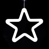 FlexiBrights Curtain Light with Neon White Star | LV261554W
