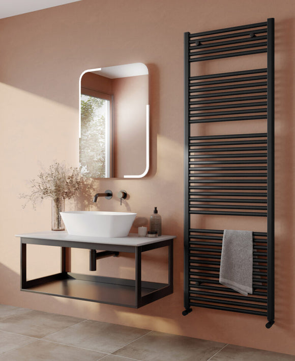 Luca Towel Radiator - Matt Black