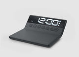 Muse Black Alarm Clock With Wireless Charger | M-168WI