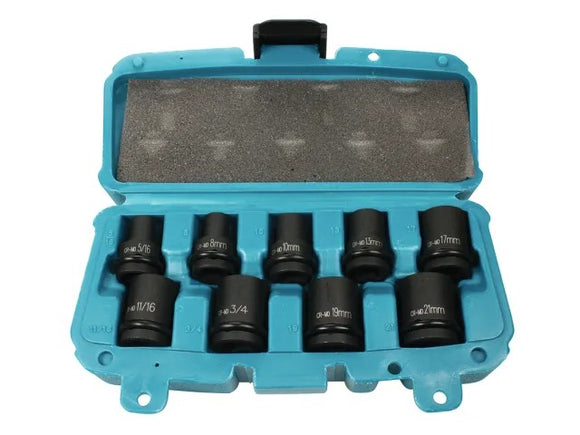 Makita P-46953 Impact Socket Set (9 Piece) | MAKP46953