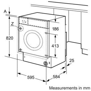 Neff Integrated 7/4 kg Washer Dryer | V6320X2GB